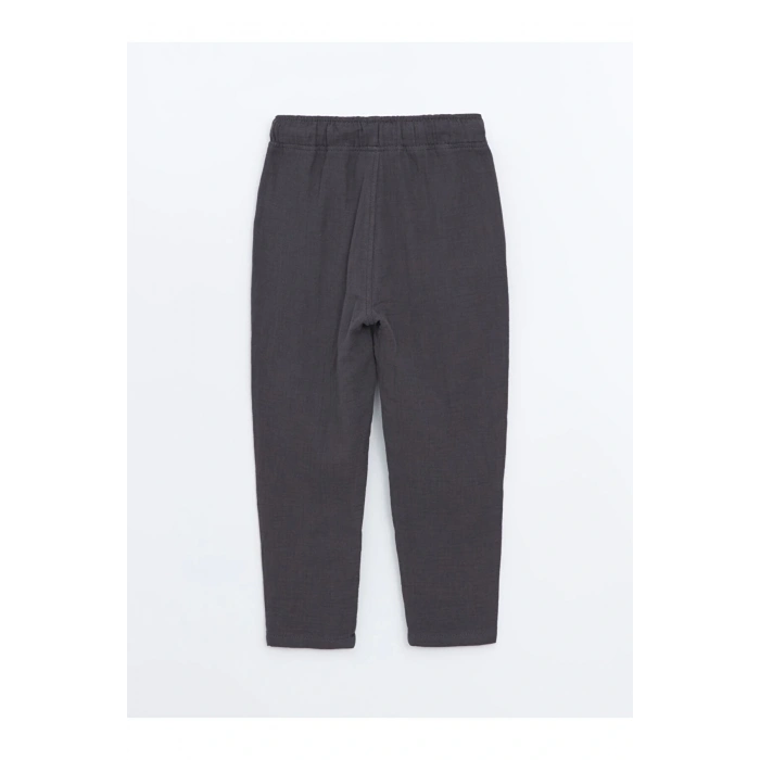 LCW Kids Antrasit Standart Kalıp Bağcıklı Erkek Bebek Pantolon