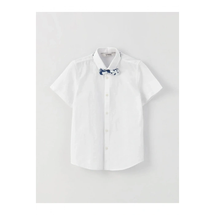 LCW Kids Basic Kısa Kollu Erkek Çocuk Gömlek ve Papyon