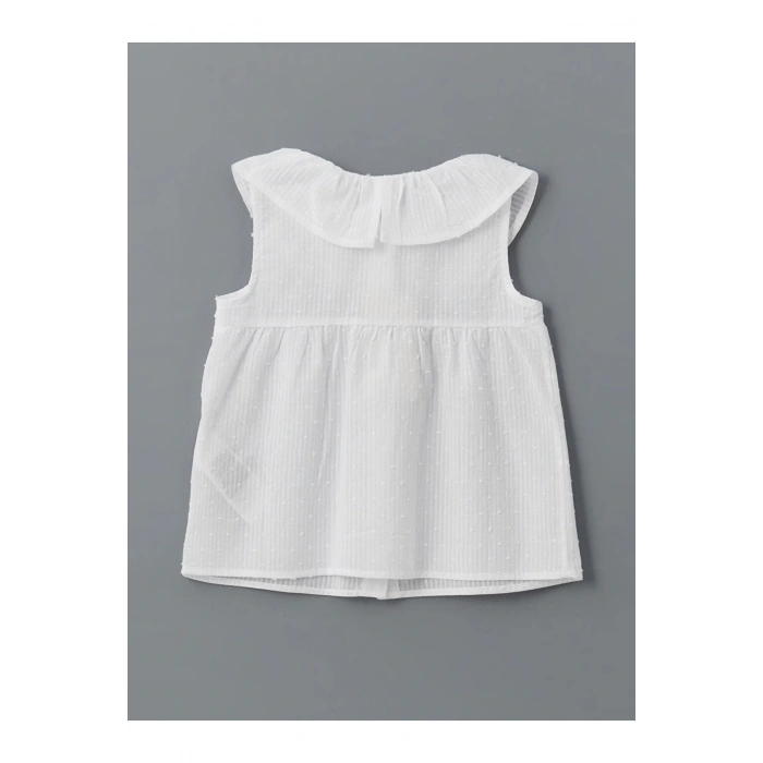 LCW Kids Bebe Yaka Kız Çocuk Gömlek