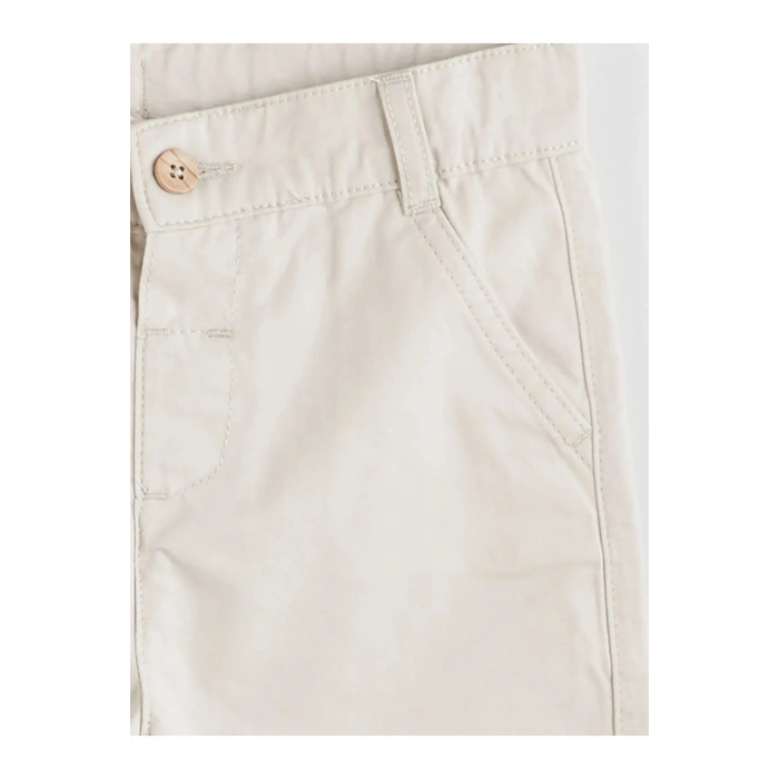 LCW Kids Bej Beli Lastikli Basic Erkek Çocuk Şort