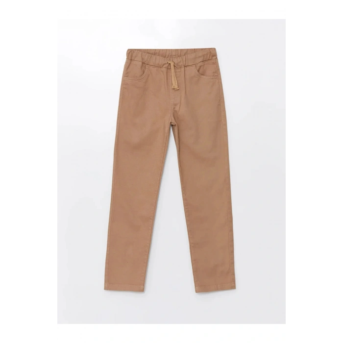 LCW Kids Bej Beli Lastikli Erkek Çocuk Pantolon