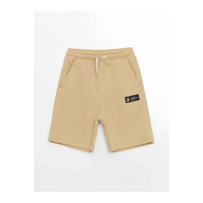 LCW Kids Bej Beli Lastikli Erkek Çocuk Şort 2li