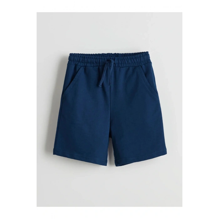 LCW Kids Bej Bisiklet Yaka Erkek Çocuk Tişört ve Şort