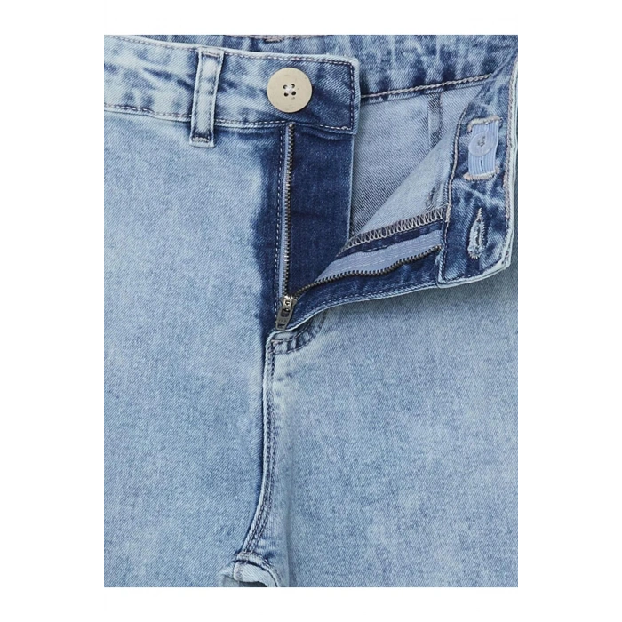 LCW Kids Beli Ayarlanabilir Lastikli Kız Çocuk Jean Pantolon