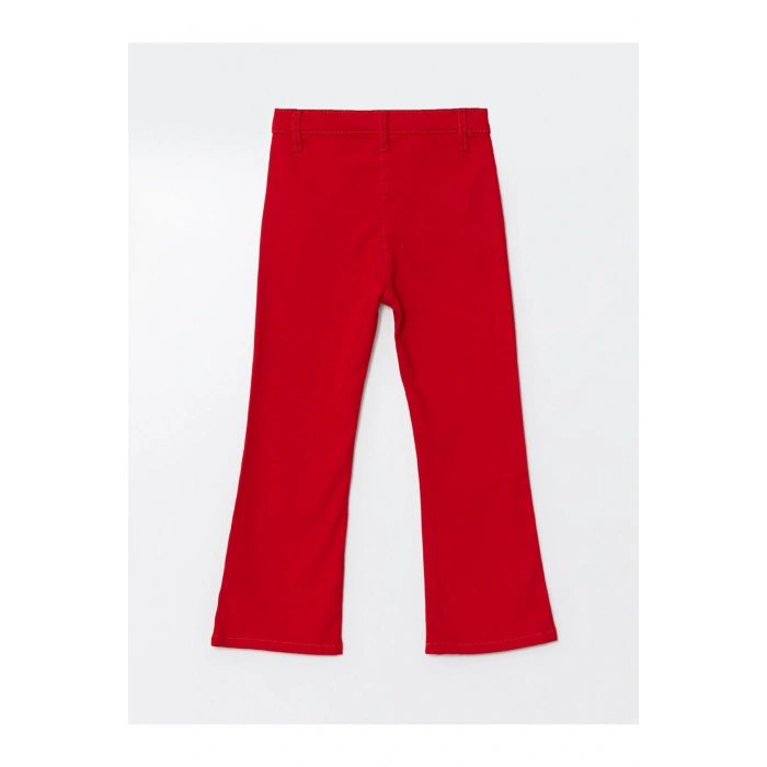 LCW Kids Beli Lastikli Basic Kız Çocuk Pantolon (W4)