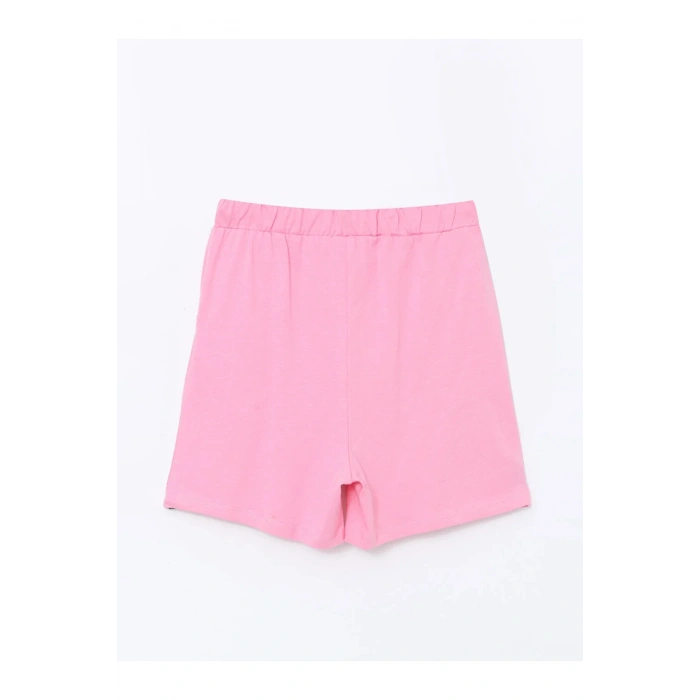 LCW Kids Beli Lastikli Basic Kız Çocuk Şort