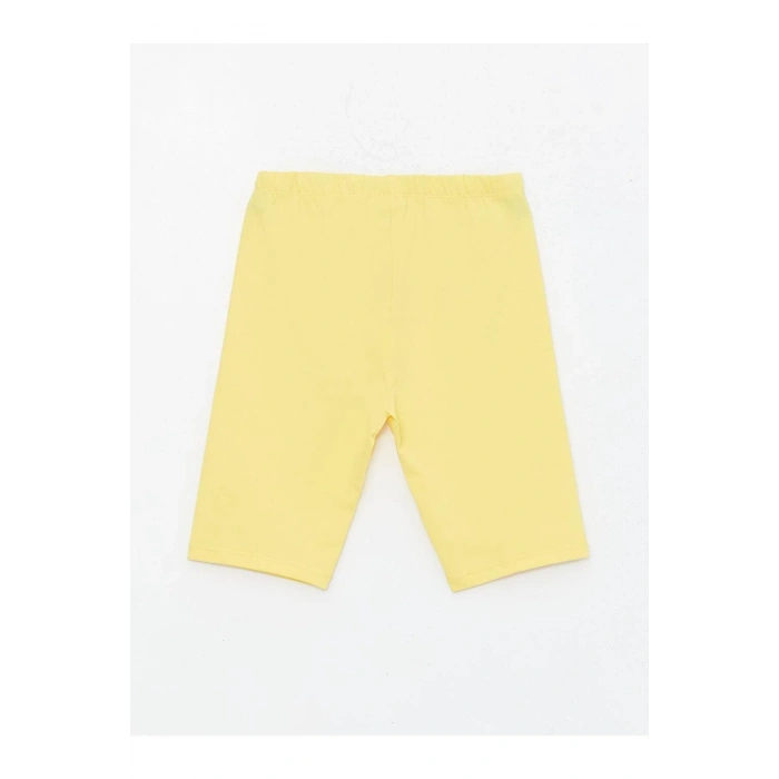 LCW Kids Beli Lastikli Basic Pamuklu Kız Çocuk Kısa Tayt