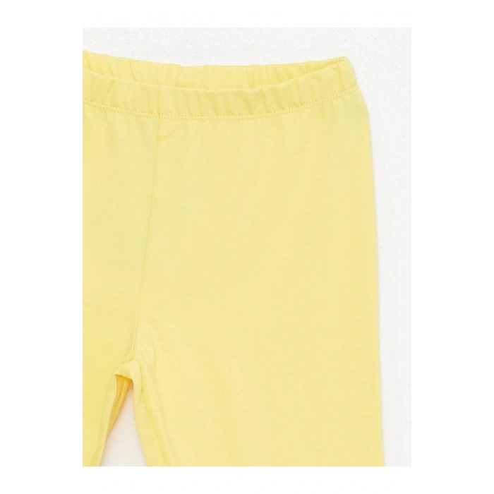 LCW Kids Beli Lastikli Basic Pamuklu Kız Çocuk Kısa Tayt