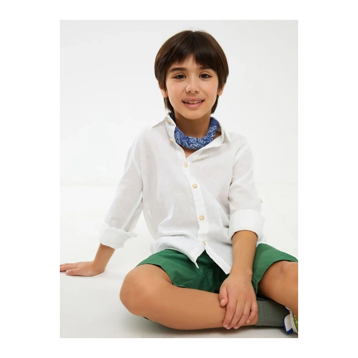 Lcw Kids Beli Lastikli Basic Poplin Erkek Çocuk Şort