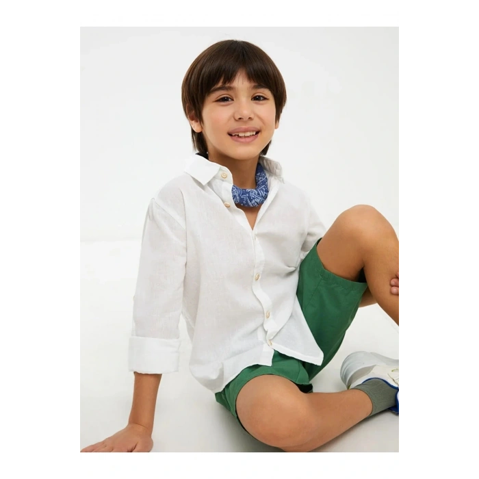 Lcw Kids Beli Lastikli Basic Poplin Erkek Çocuk Şort