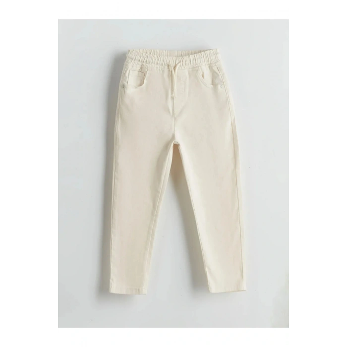 LCW Kids Beli Lastikli Gabardin Erkek Çocuk Pantolon