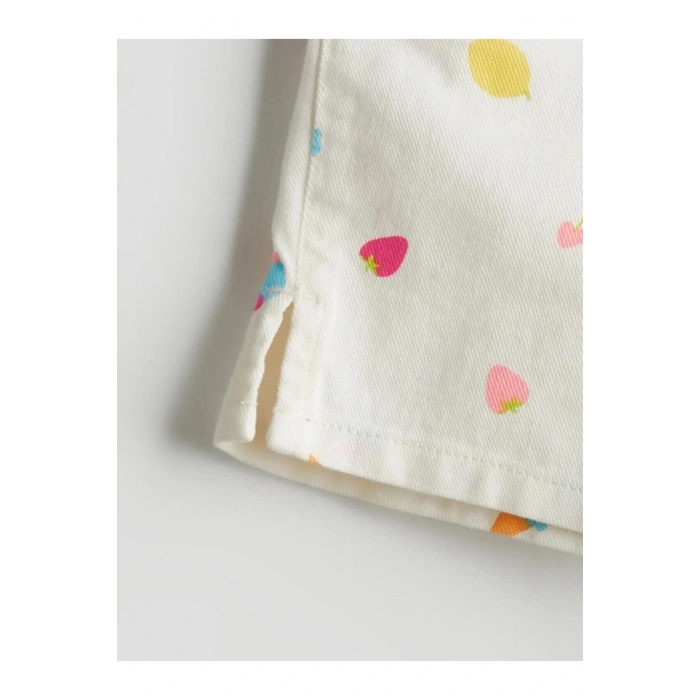 LCW Kids Beli Lastikli Gabardin Kız Çocuk Şort (S5)