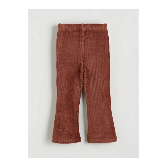 LCW Kids Beli Lastikli Kadife Kız Çocuk Tayt