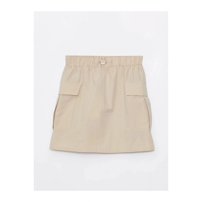 LCW Kids Beli Lastikli Kız Çocuk Kargo Etek