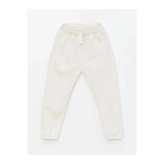 LCW Kids Beyaz Beli Lastikli Erkek Bebek Jogger Eşofman Alt