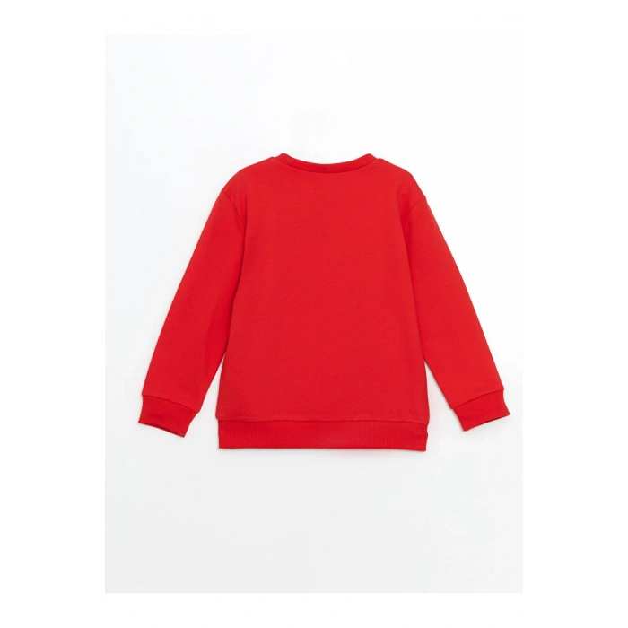 LCW Kids Bisiklet Yaka Baskılı Erkek Çocuk Sweatshirt