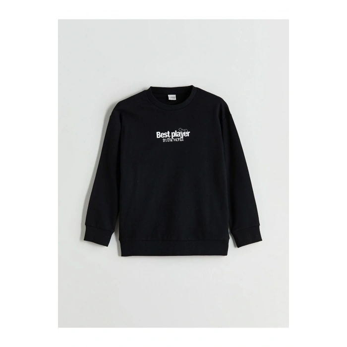 LCW Kids Bisiklet Yaka Baskılı Erkek Çocuk Tişört