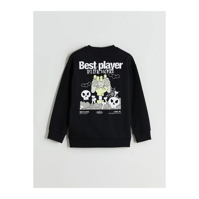 LCW Kids Bisiklet Yaka Baskılı Erkek Çocuk Tişört