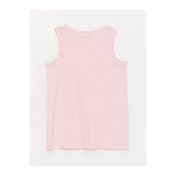 LCW Kids Bisiklet Yaka Baskılı Kız Çocuk Atlet