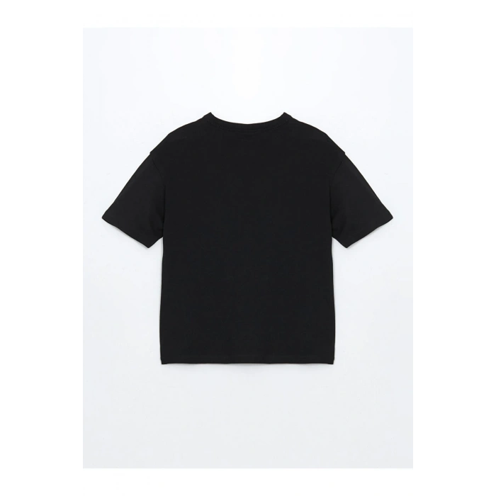 LCW Kids Bisiklet Yaka Baskılı Penye Erkek Çocuk Tişört