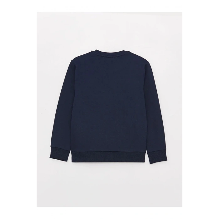 LCW Kids Bisiklet Yaka Baskılı Uzun Kollu Erkek Çocuk Sweatshirt