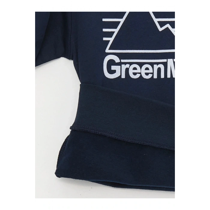 LCW Kids Bisiklet Yaka Baskılı Uzun Kollu Erkek Çocuk Sweatshirt