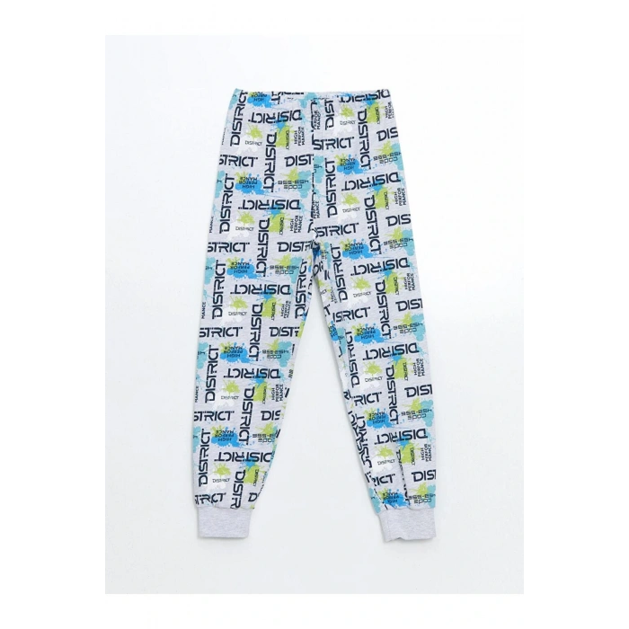 LCW Kids Bisiklet Yaka Erkek Çocuk Pijama Takımı