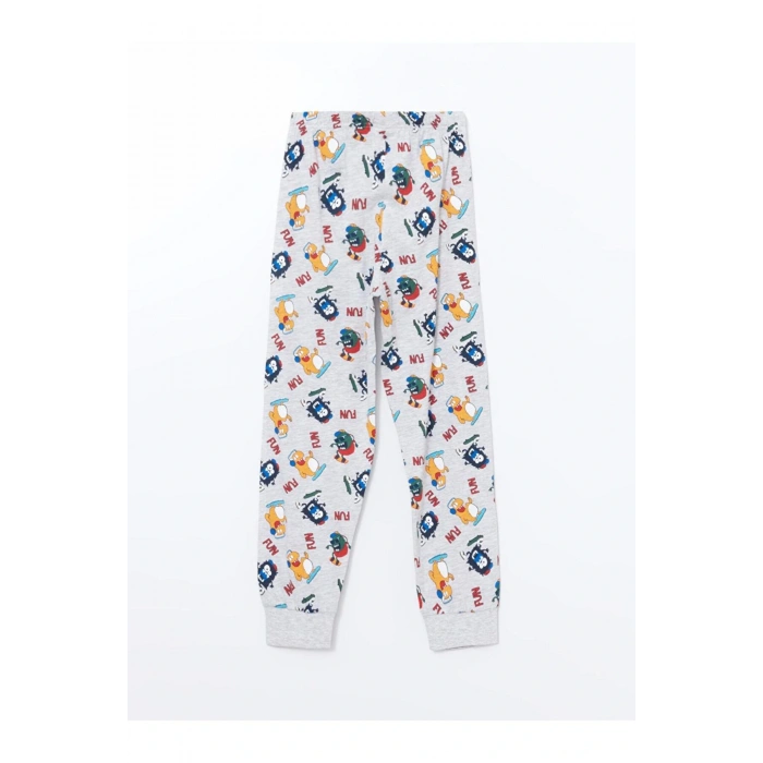 LCW Kids Bisiklet Yaka Erkek Çocuk Pijama Takımı