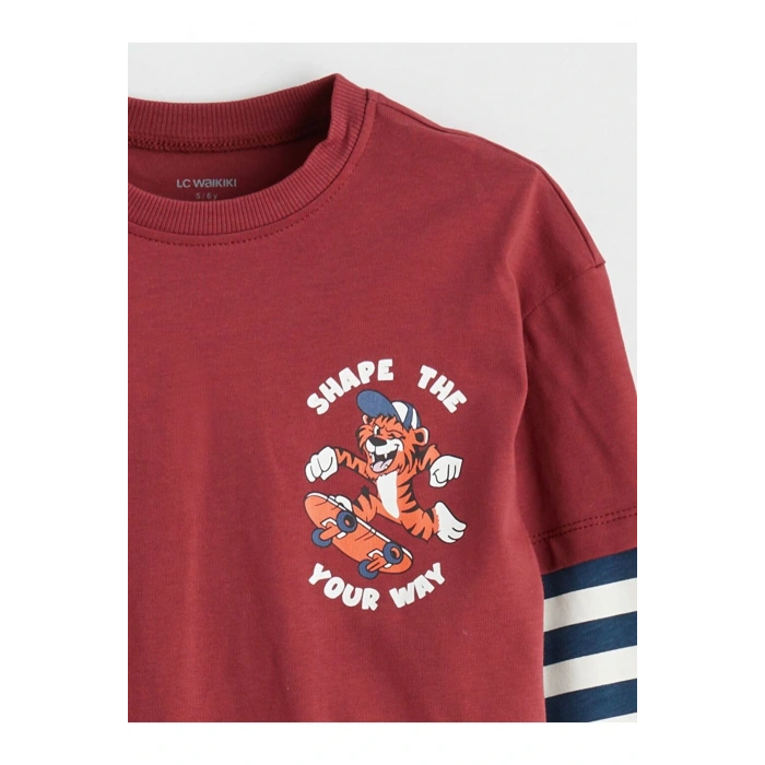 LCW Kids Bisiklet Yaka Erkek Çocuk Tişört