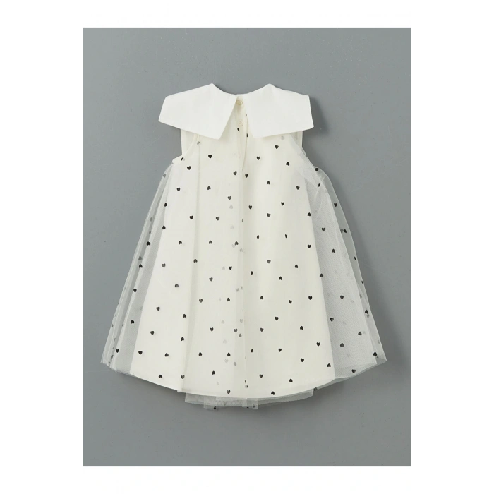 LCW Kids Bisiklet Yaka Kız Çocuk Dantel Elbise