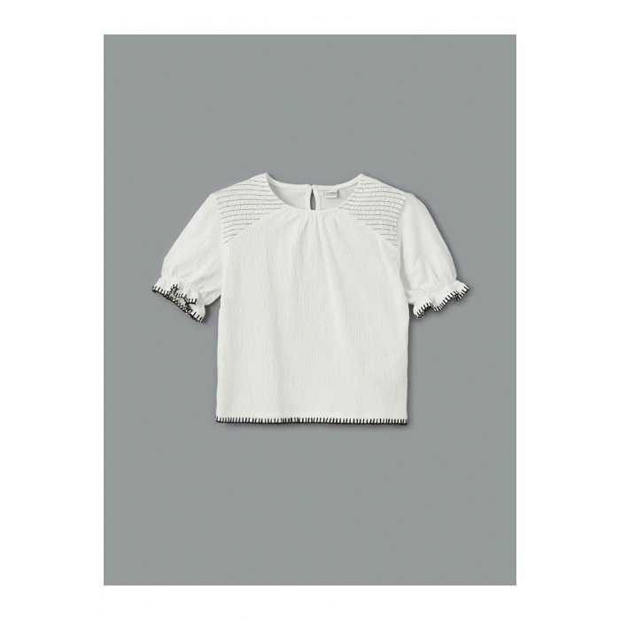 LCW Kids Bisiklet Yaka Kız Çocuk Tişört