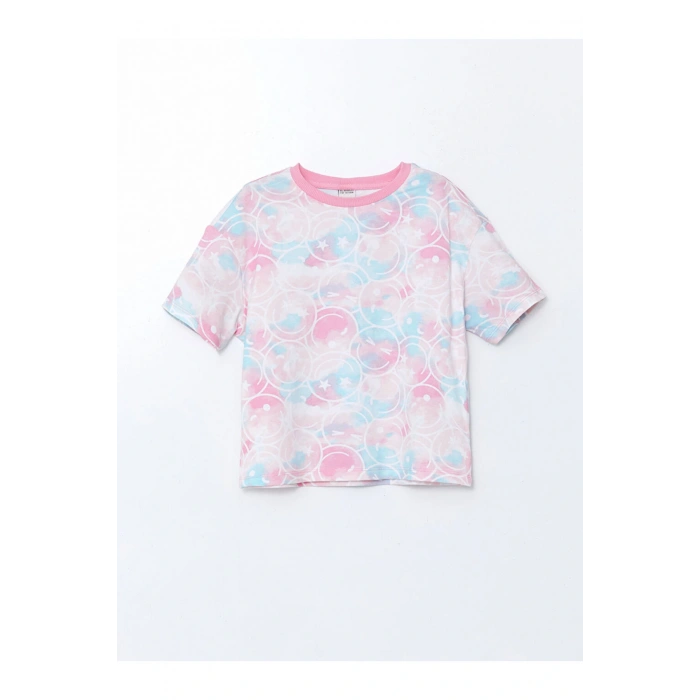 LCW Kids Bisiklet Yaka Kız Çocuk Tişört 2li