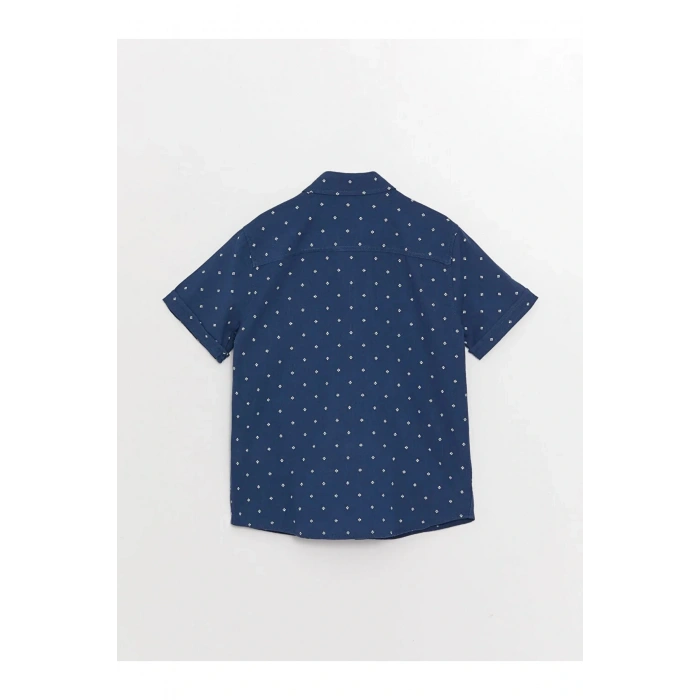 LCW Kids Desenli Kısa Kollu Erkek Çocuk Gömlek