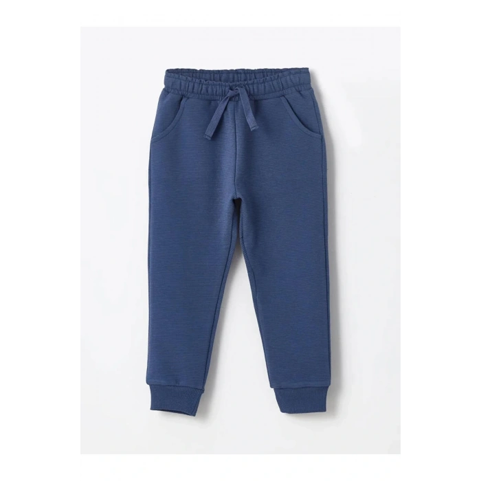 LCW Kids Ekru Bisiklet Yaka Kısa Kollu Erkek Bebek Tişört ve Eşofman Alt Takım