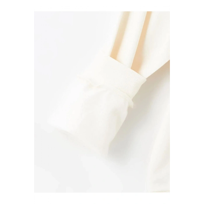 LCW Kids Ekru Bisiklet Yaka Kız Çocuk Kalın Sweatshirt 2li