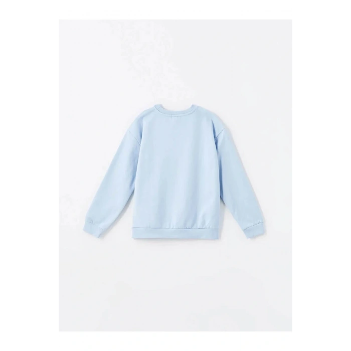 LCW Kids Ekru Bisiklet Yaka Kız Çocuk Kalın Sweatshirt 2li