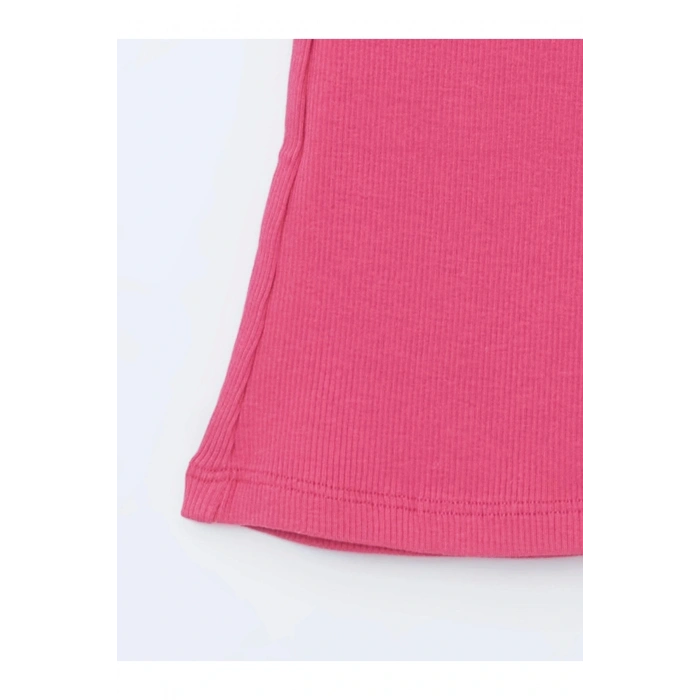 LCW Kids Ekru Çiçekli Dantelli Kız Çocuk Tişört ve Tayt 2li