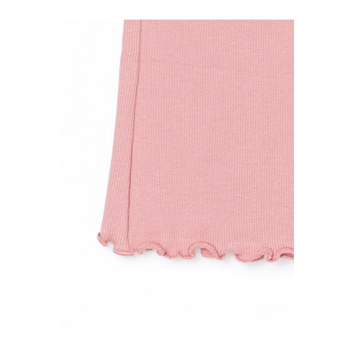 Lcw Kids Ekru Fırfırlı Kız Bebek Tişört Ve Tayt 2li