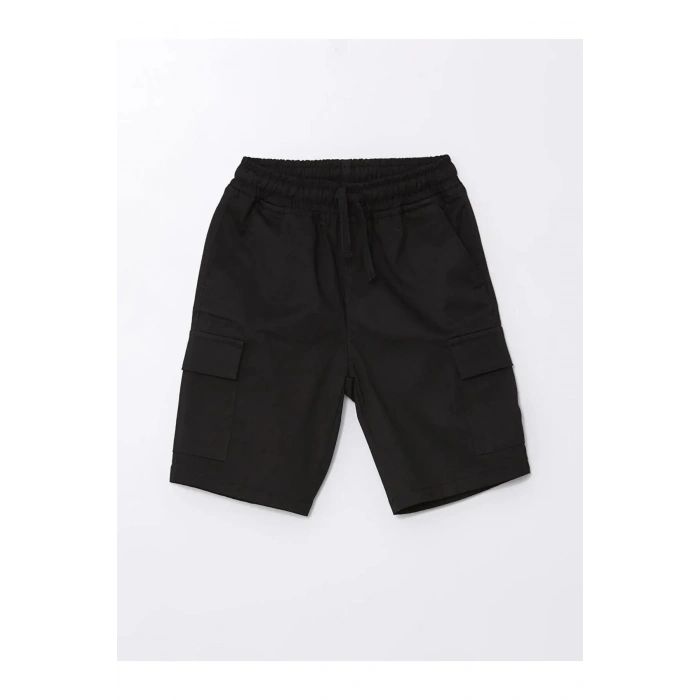 LCW Kids Gri Bisiklet Yaka Erkek Çocuk Tişört ve Bermuda