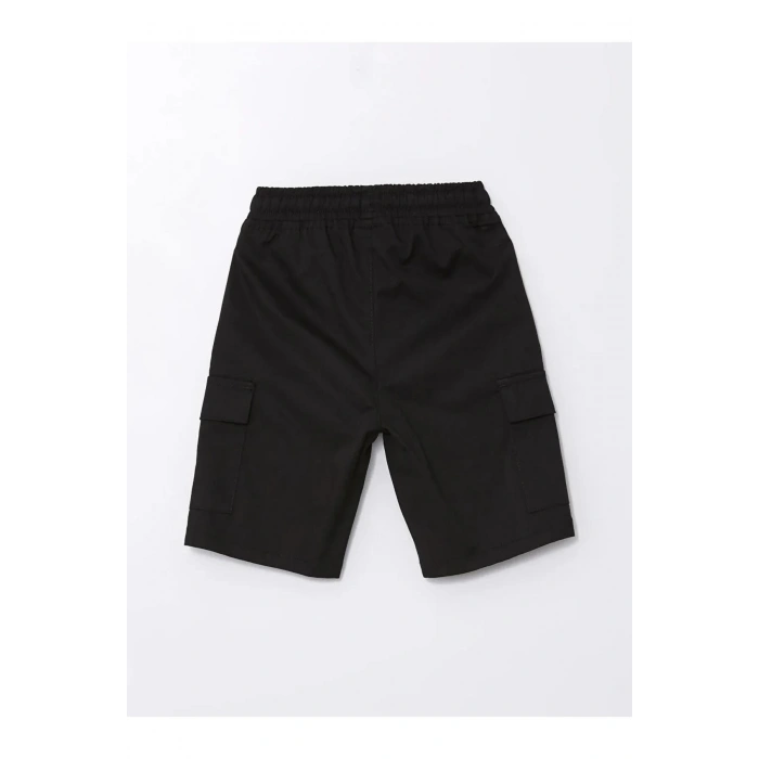 LCW Kids Gri Bisiklet Yaka Erkek Çocuk Tişört ve Bermuda