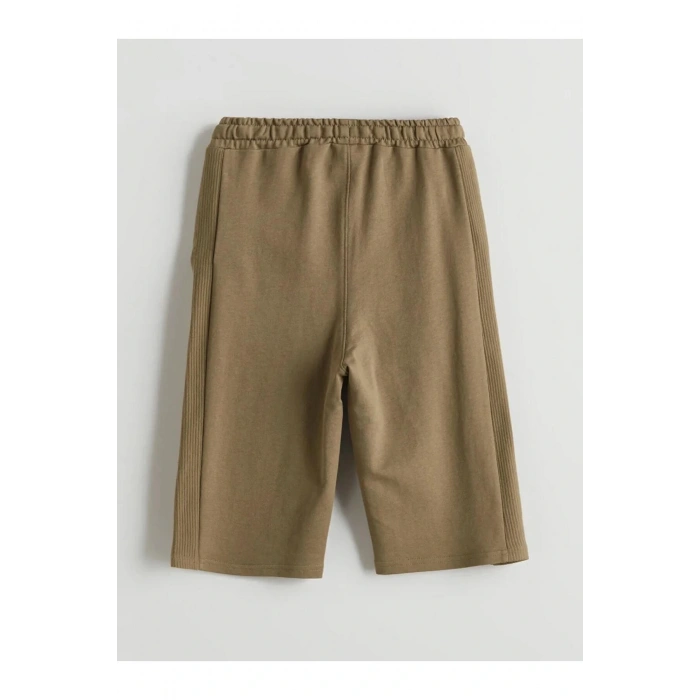 LCW Kids Haki Beli Lastikli Erkek Çocuk Şort