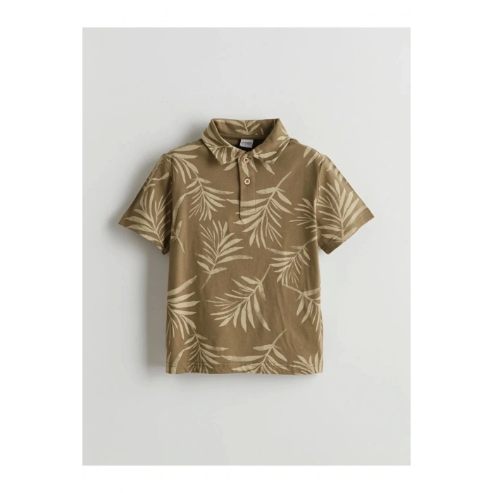 LCW Kids Haki Polo Yaka Erkek Çocuk Tişört ve Şort