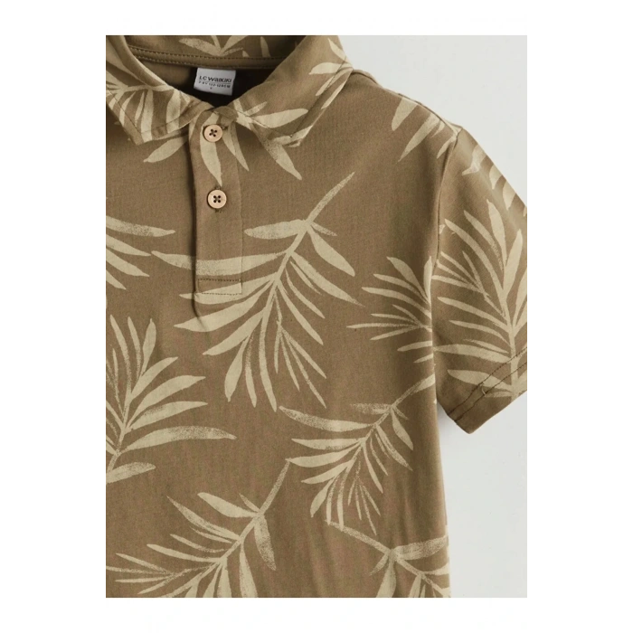 LCW Kids Haki Polo Yaka Erkek Çocuk Tişört ve Şort