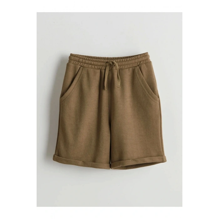 LCW Kids Haki Polo Yaka Erkek Çocuk Tişört ve Şort