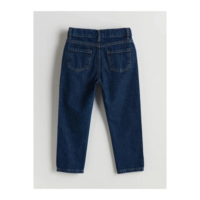 LCW Kids Indigo Beli Ayarlanabilir Erkek Çocuk Jean Pantolon