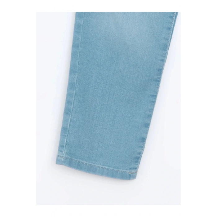 LCW Kids İNDİGO Beli Ayarlanabilir Lastikli Erkek Çocuk Jean Pantolon