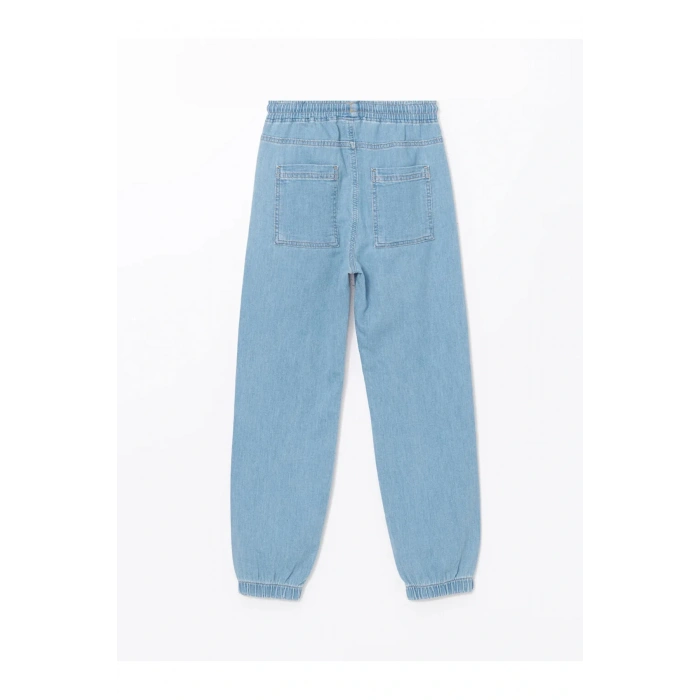 LCW Kids İndigo Beli Lastikli Erkek Çocuk Jogger Jean Pantolon