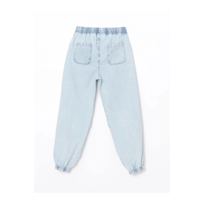 LCW Kids İndigo Beli Lastikli Erkek Çocuk Jogger Jean Pantolon