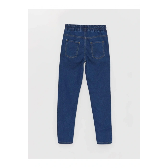 LCW Kids Indigo Beli Lastikli Süper Skinny Fit Erkek Çocuk Jean Pantolon