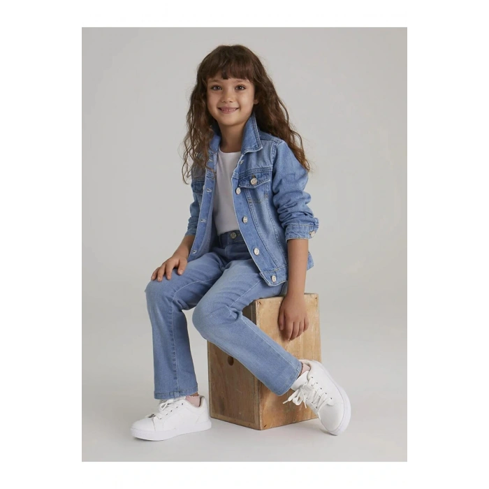 LCW Kids İndigo Kız Çocuk Jean Pantolon